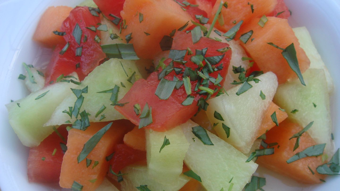 Melonen-Salat Rezept - [ESSEN UND TRINKEN]