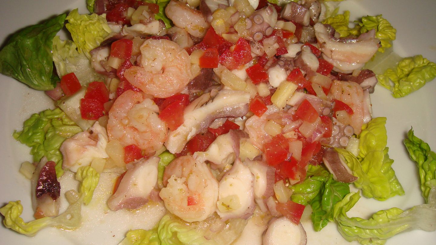 Pulpo- oder Tintenfischsalat Rezept - [ESSEN UND TRINKEN]