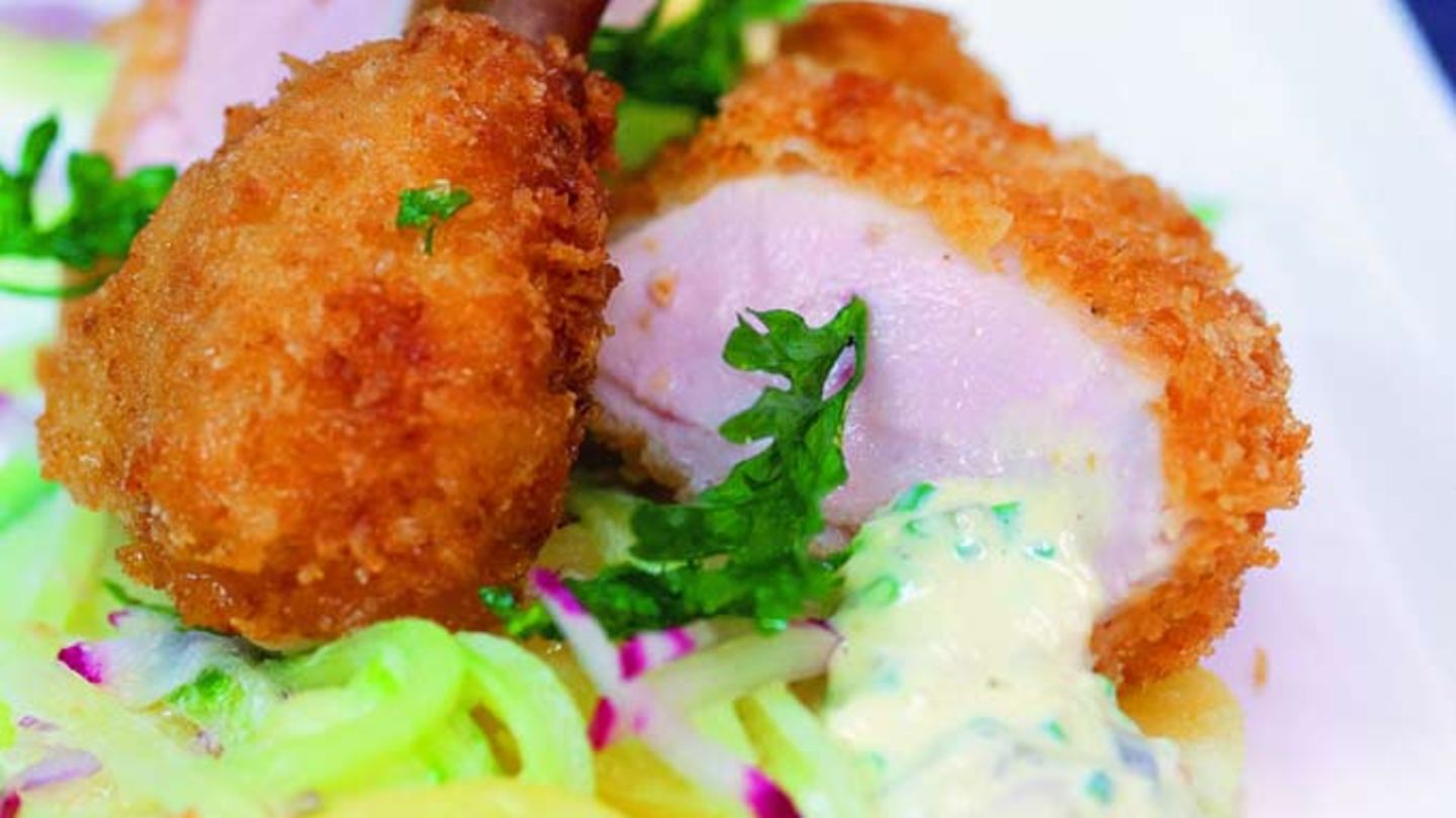 Gebackenes Stubenküken mit Sauce Tartare Rezept