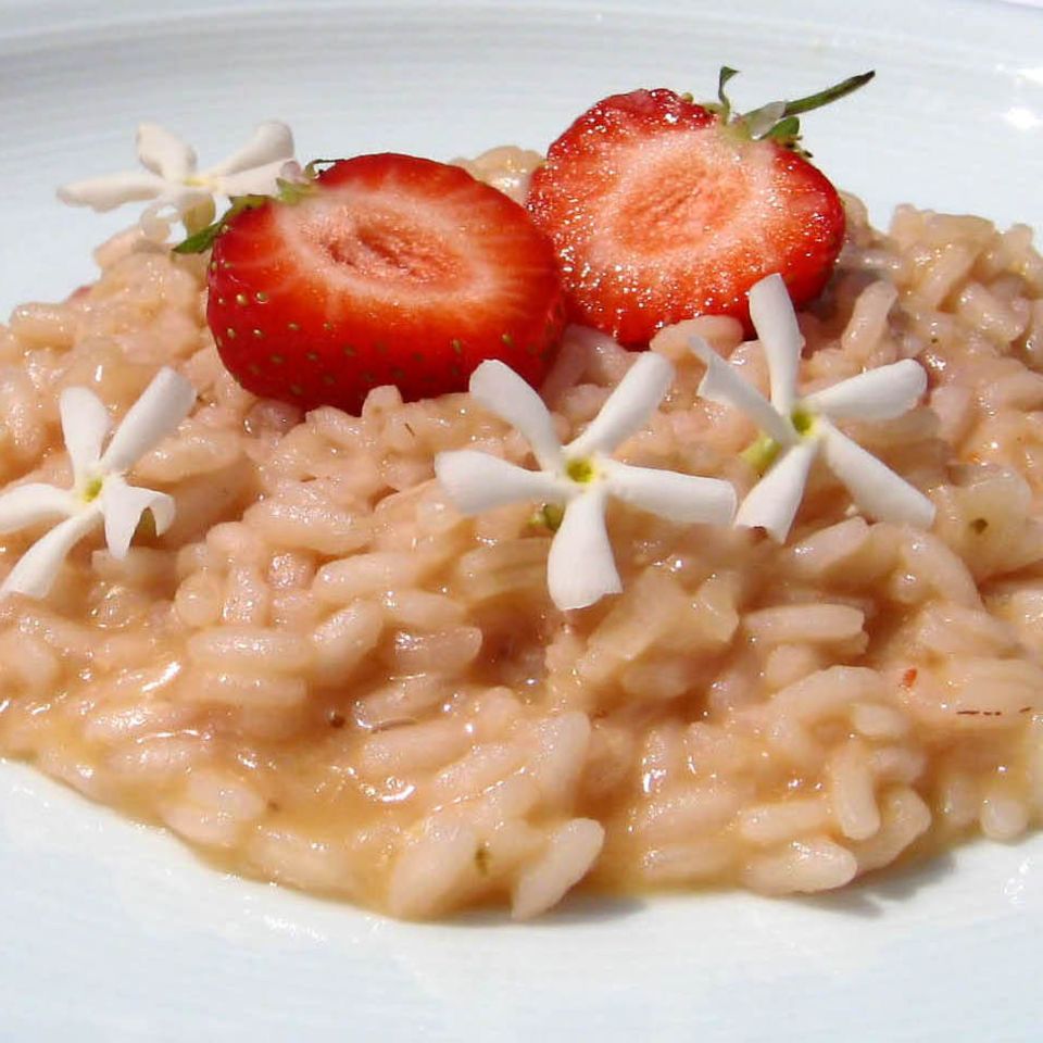 Risotto alle fragole - Erdbeerrisotto