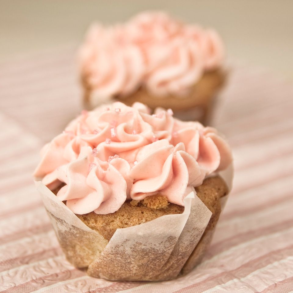 Vanille-Kirsch-Cupcakes