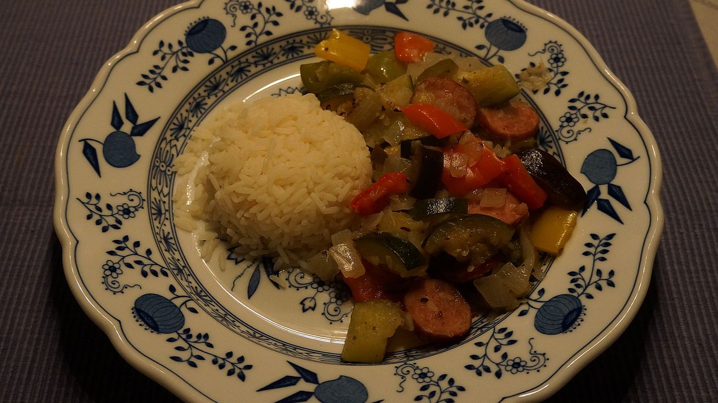 Sommer-Gemüse-Topf mit Cabanossi Rezept