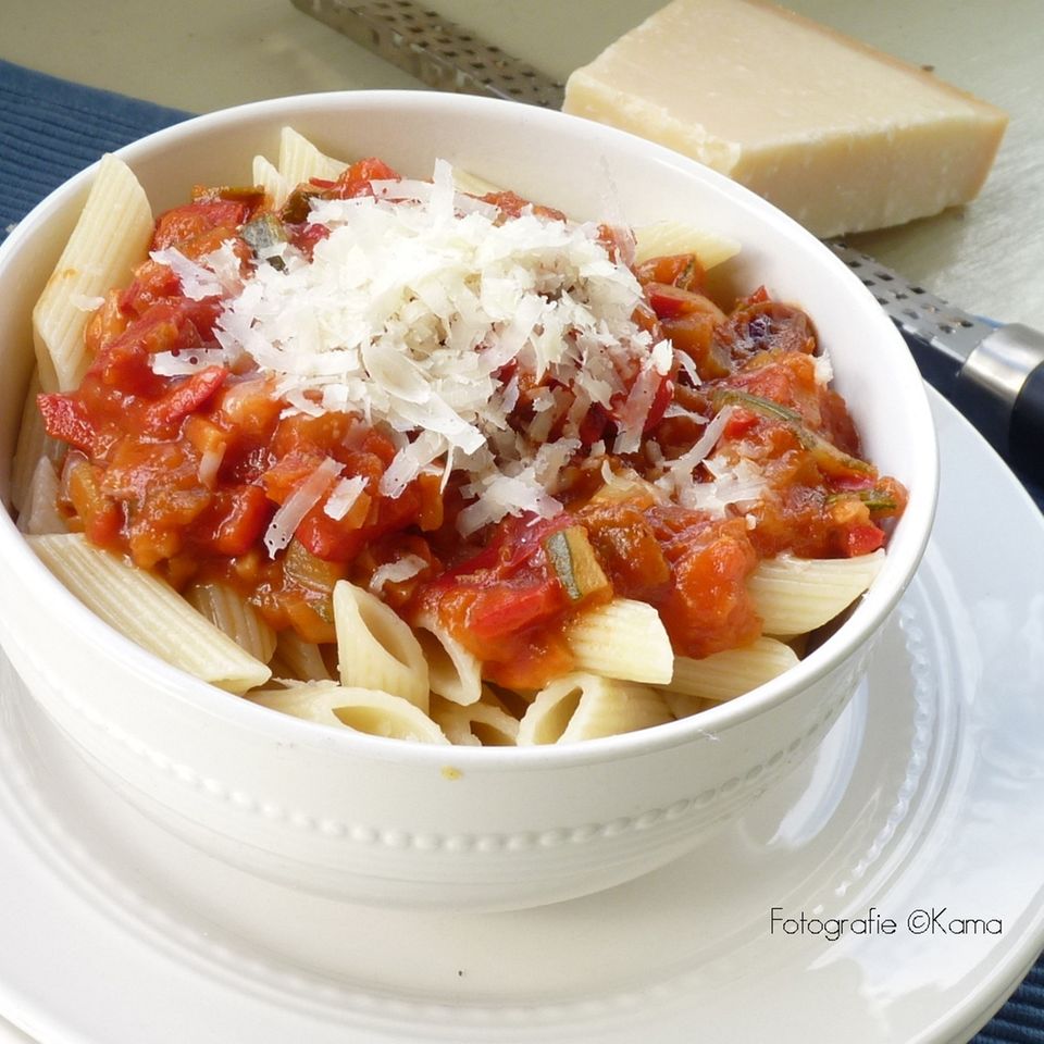 Penne mit Gemüse-Bollo