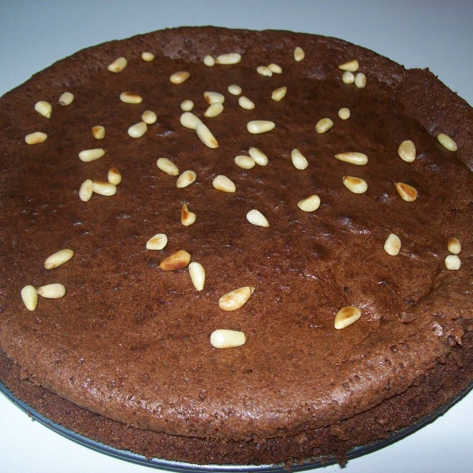Schoko-Pinienkern-Kuchen