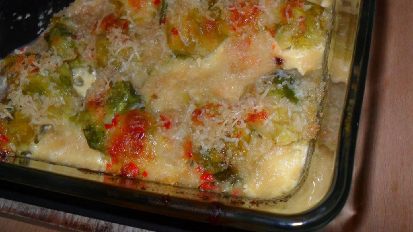Rosenkohlgratin Rezept