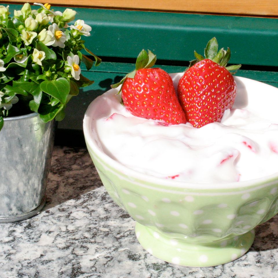 Sommerlicher Erdbeer-Joghurt-Quark