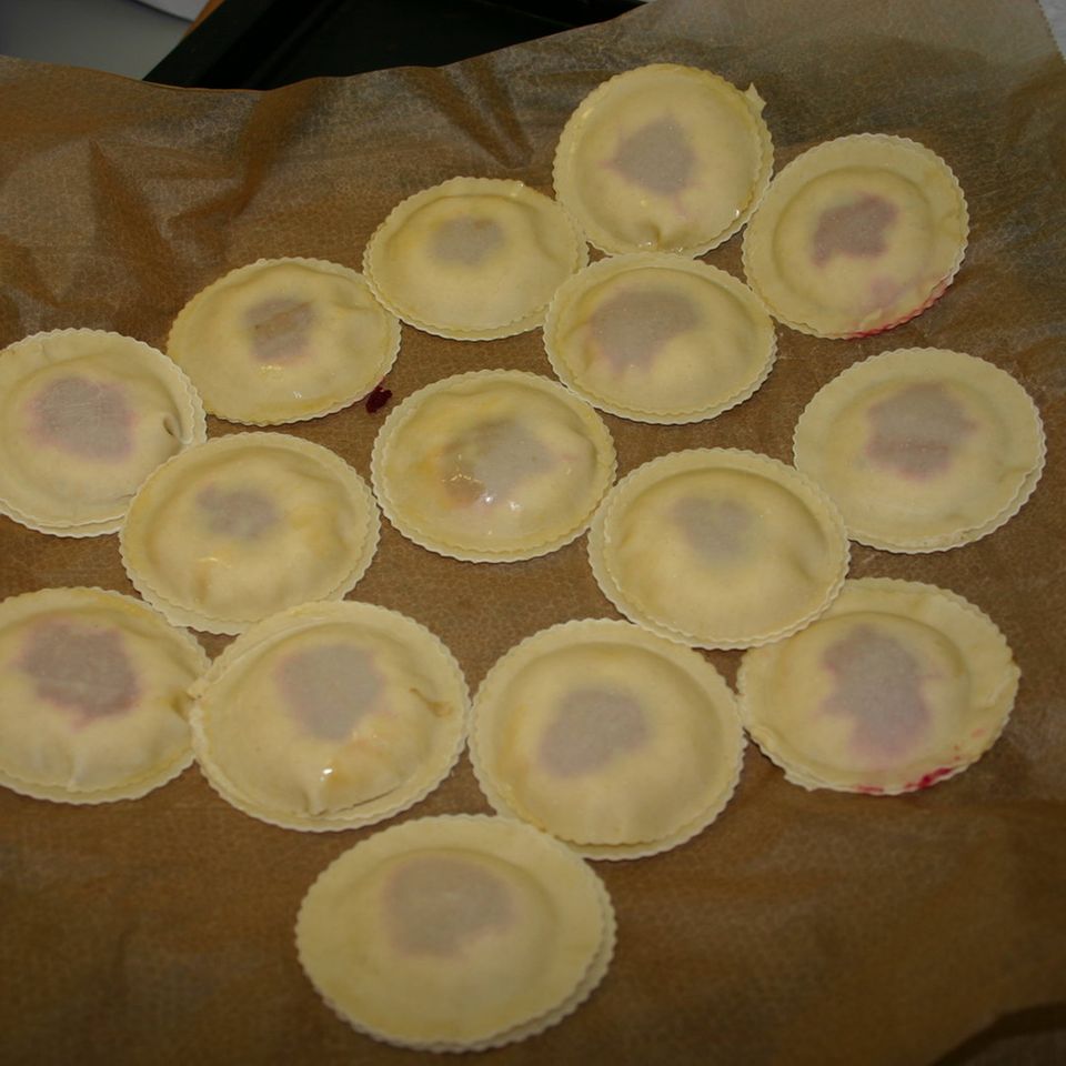 Ravioli mit Rote Beete und Frischkäse