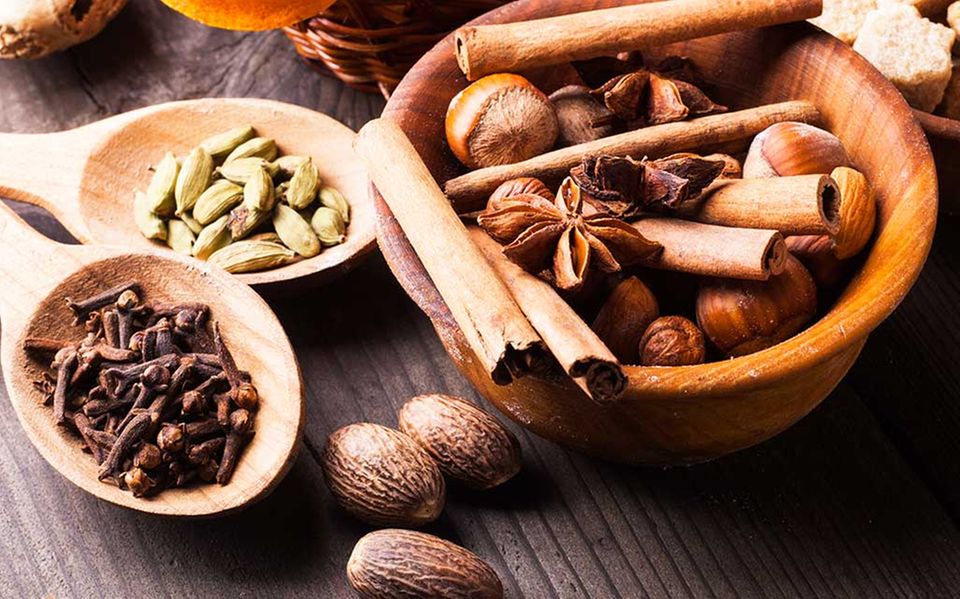 Gewürze geben Weihnachtskuchen ein intensives Aroma. Gewürze geben Weihnachtskuchen ein intensives Aroma.