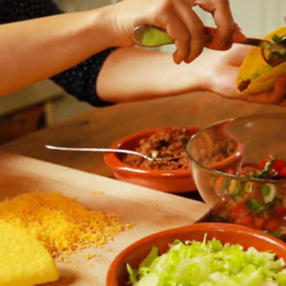 Rezept für Hackfleisch-Tacos