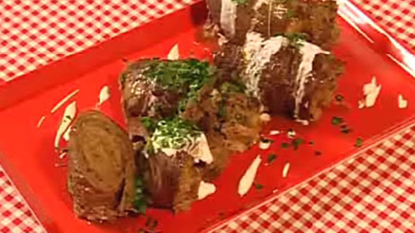 Rouladen mit Pilzfüllung Rezept