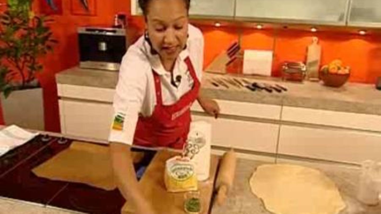 Birnen-Pizza mit Radicchio Rezept