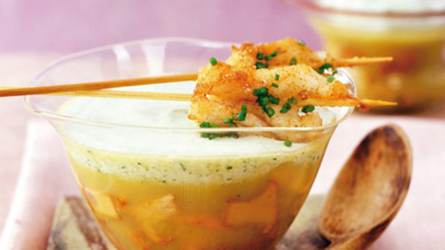 Kartoffelsuppe mit Pfifferlingen Rezept