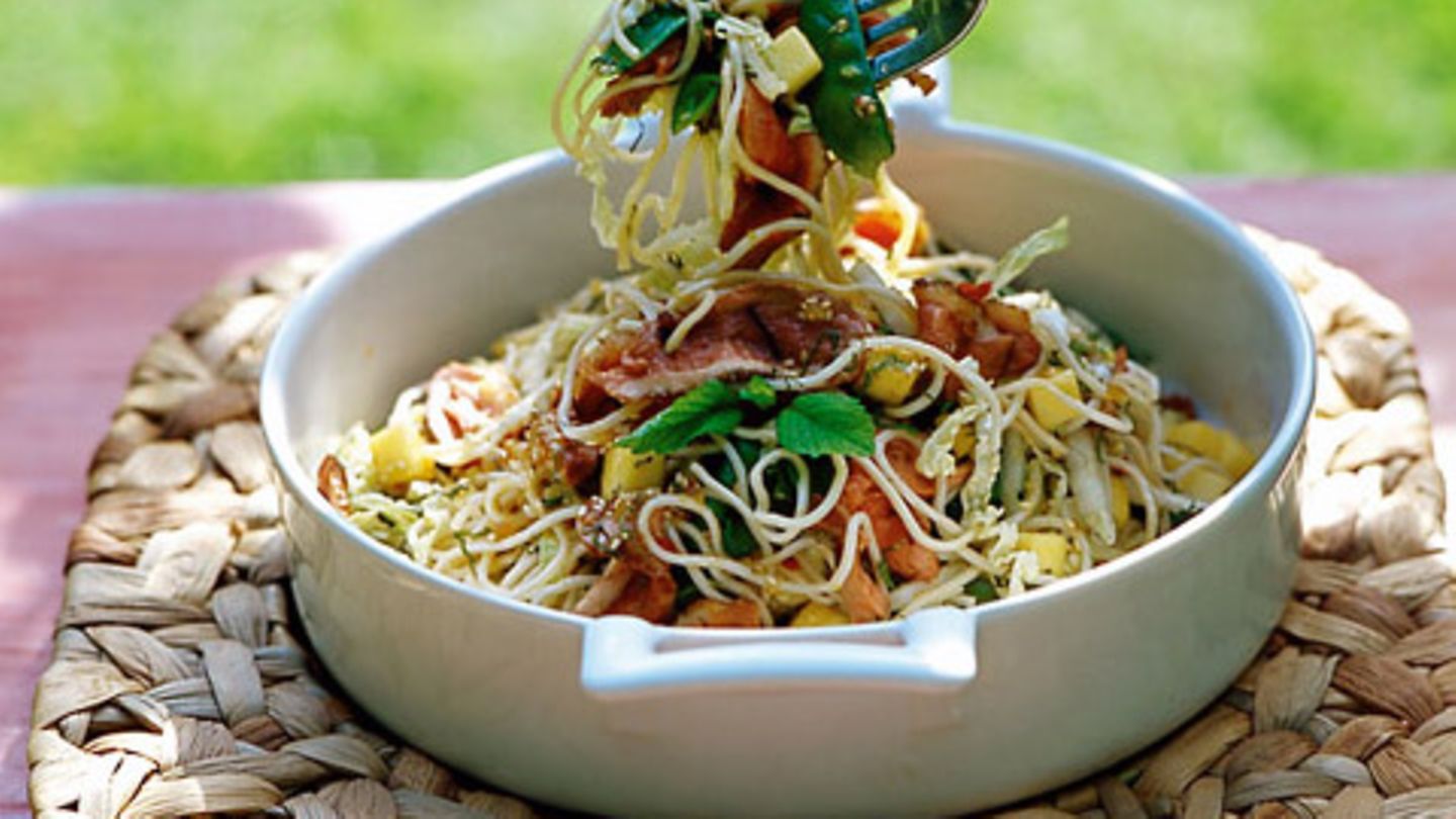 Nudelsalat mit Entenbrust Rezept