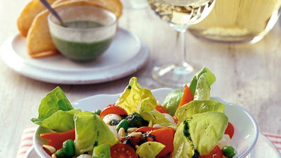 Dicke-Bohnen-Salat mit Staudensellerie