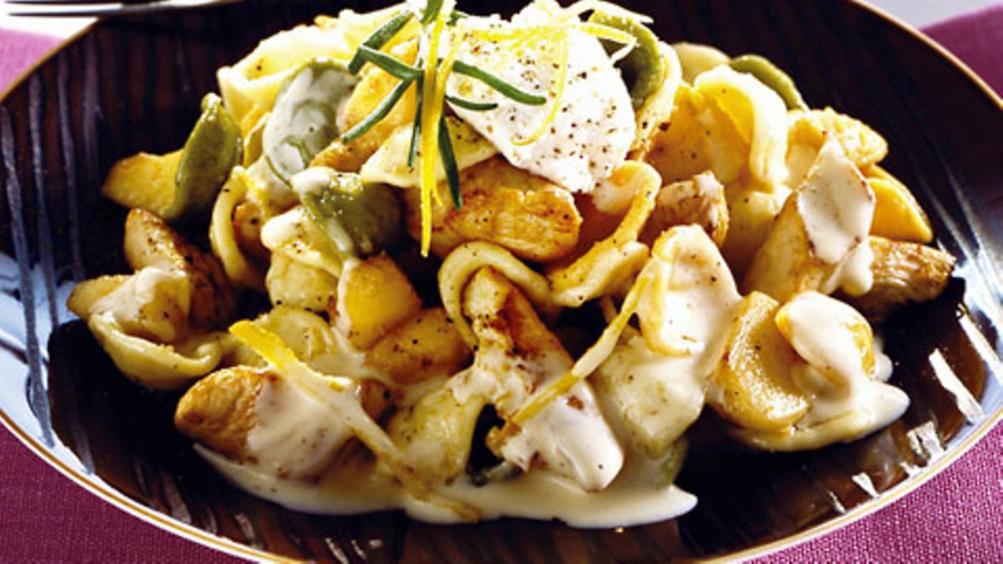 Orecchiette mit Apfel und Hähnchenbrust Rezept