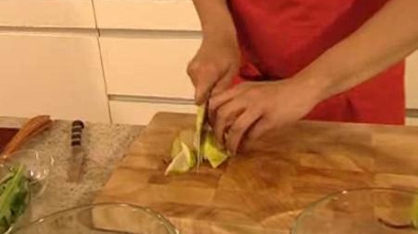 Salat mit Birnen, Bohnen und Speck Rezept