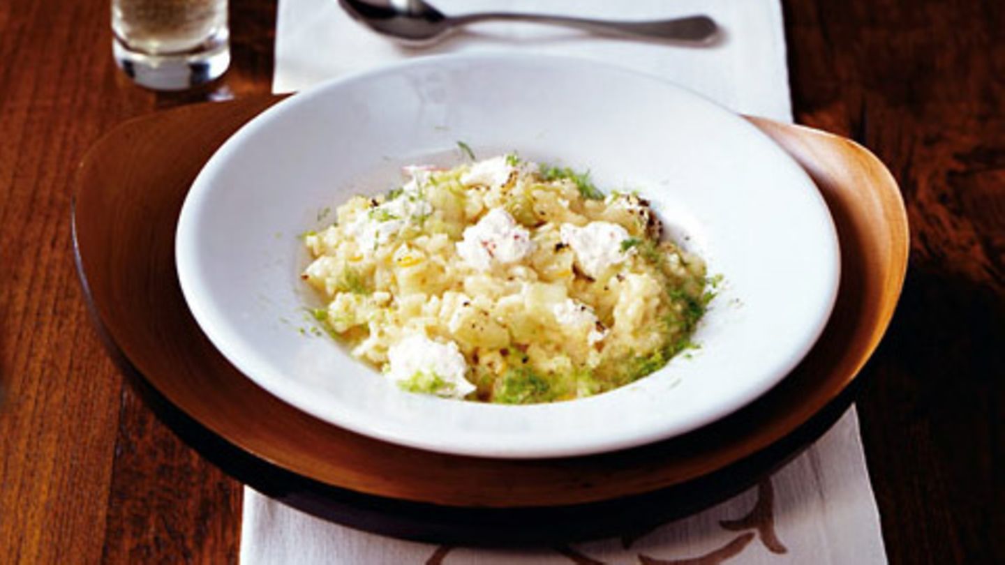 Fenchelrisotto mit Chiliquark Rezept