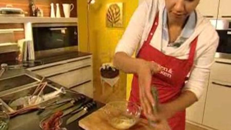 Kartoffel-Tortilla mit Feldsalat