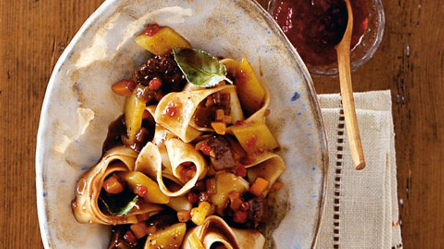 Pappardelle mit Wildragout Rezept