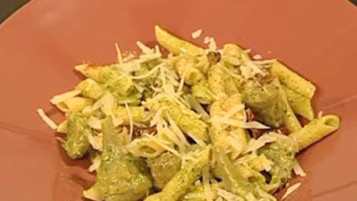 Penne mit Artischocken und Brunnenkressepesto Rezept