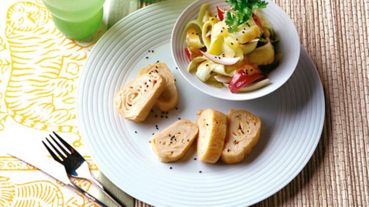 Asia-Omelett mit Mangosalat Rezept