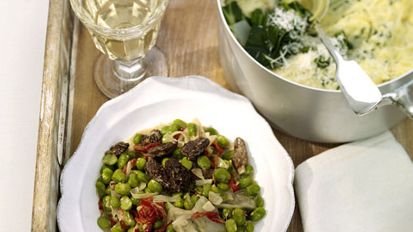 Dicke-Bohnen-Ragout mit Morcheln Rezept