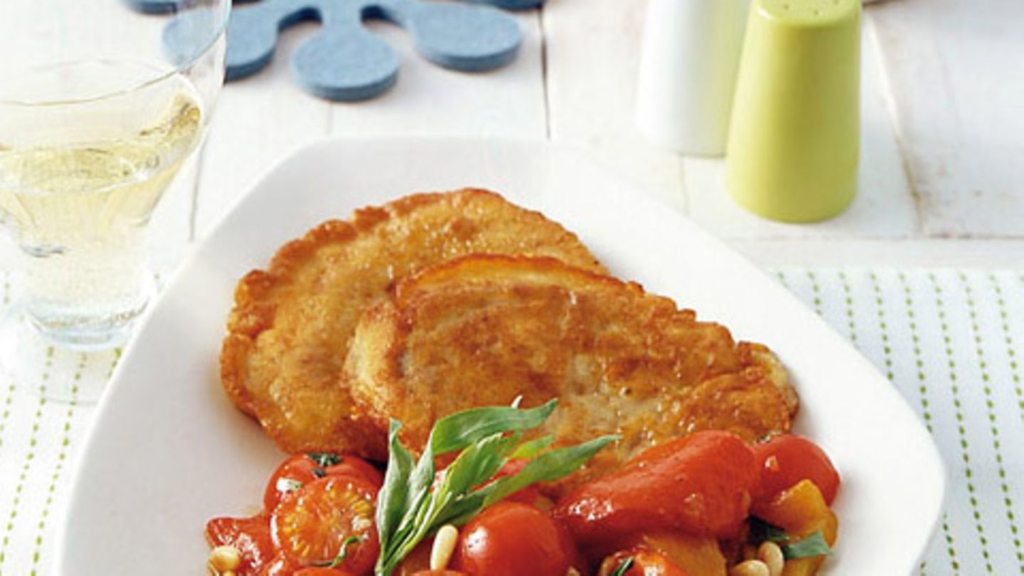 Piccata mit Paprika-Tomaten-Gemüse Rezept