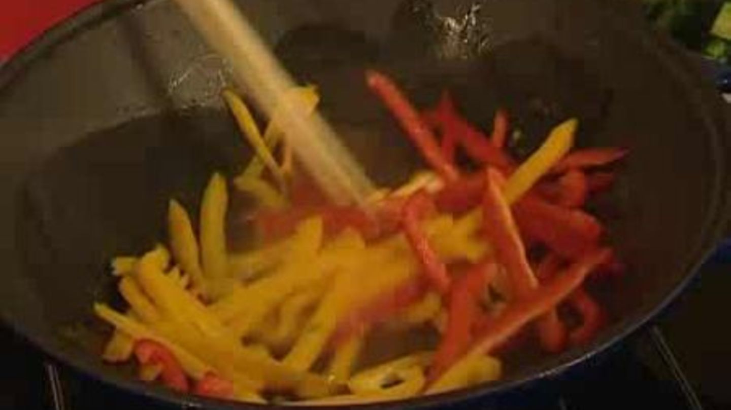 Broccoli-Paprika-Gemüse aus dem Wok Rezept