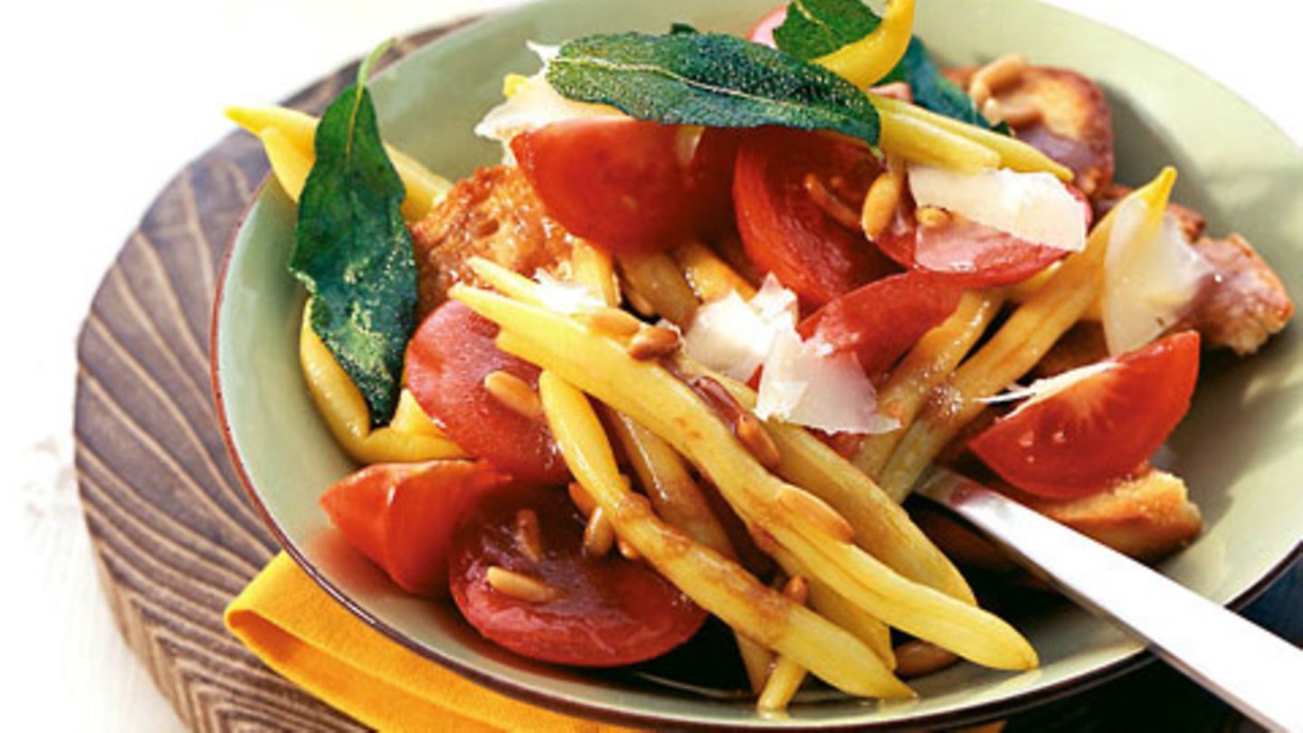 Tomatensalat mit Wachsbohnen Rezept