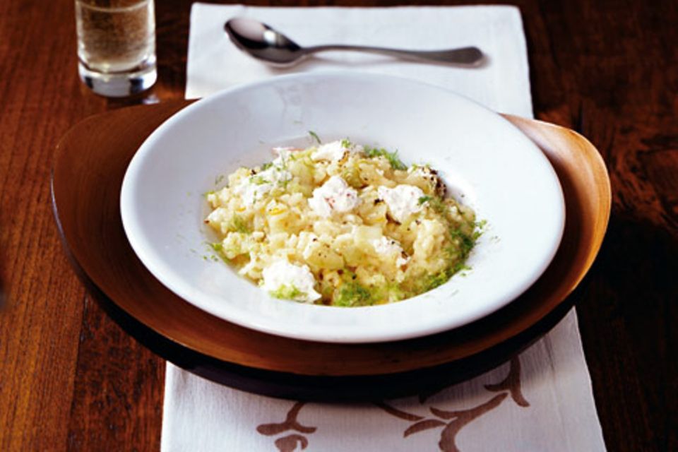Fenchelrisotto mit Chiliquark Fenchelrisotto mit Chiliquark