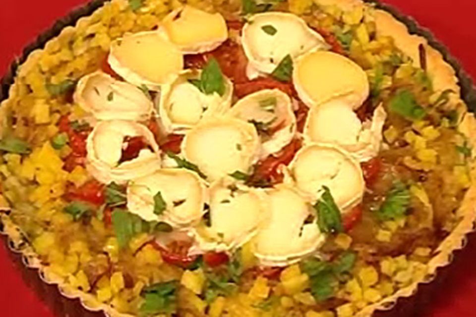 Gemüsetarte mit Auberginen und Ziegenkäse Gemüsetarte mit Auberginen und Ziegenkäse