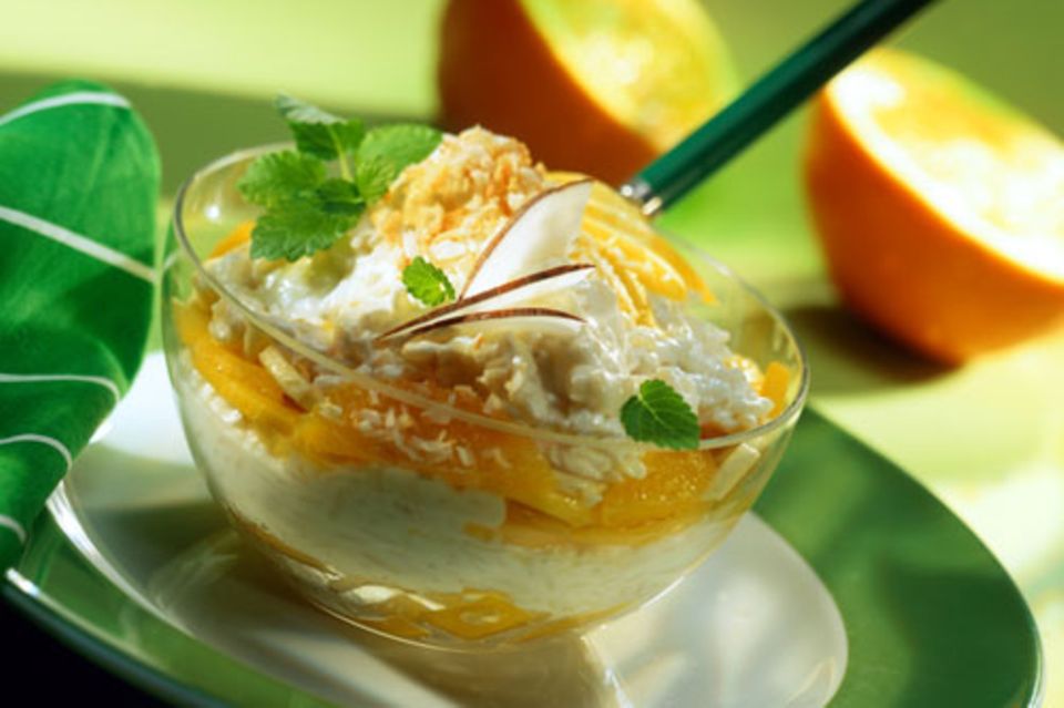 Quark-Kokos-Reis mit Mango Quark-Kokos-Reis mit Mango