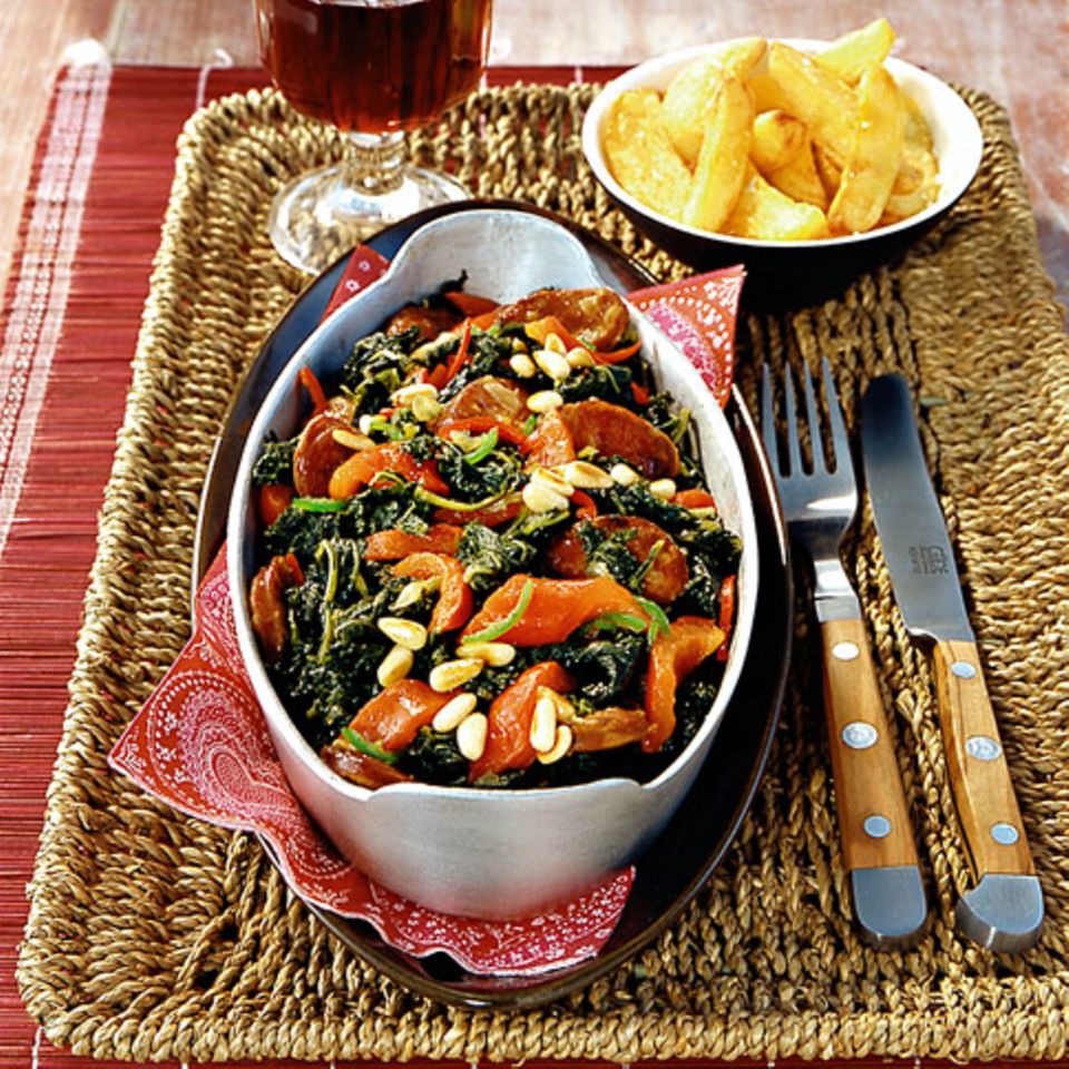 Spanischer Grünkohl mit Chorizo