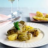 Kohlrouladen mit Shiitakepilzen