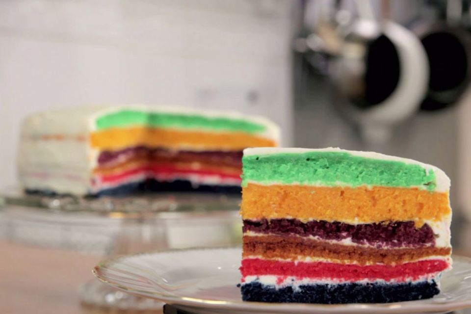 Rezept für Regenbogenkuchen von Rike Dittloff Rezept für Regenbogenkuchen von Rike Dittloff