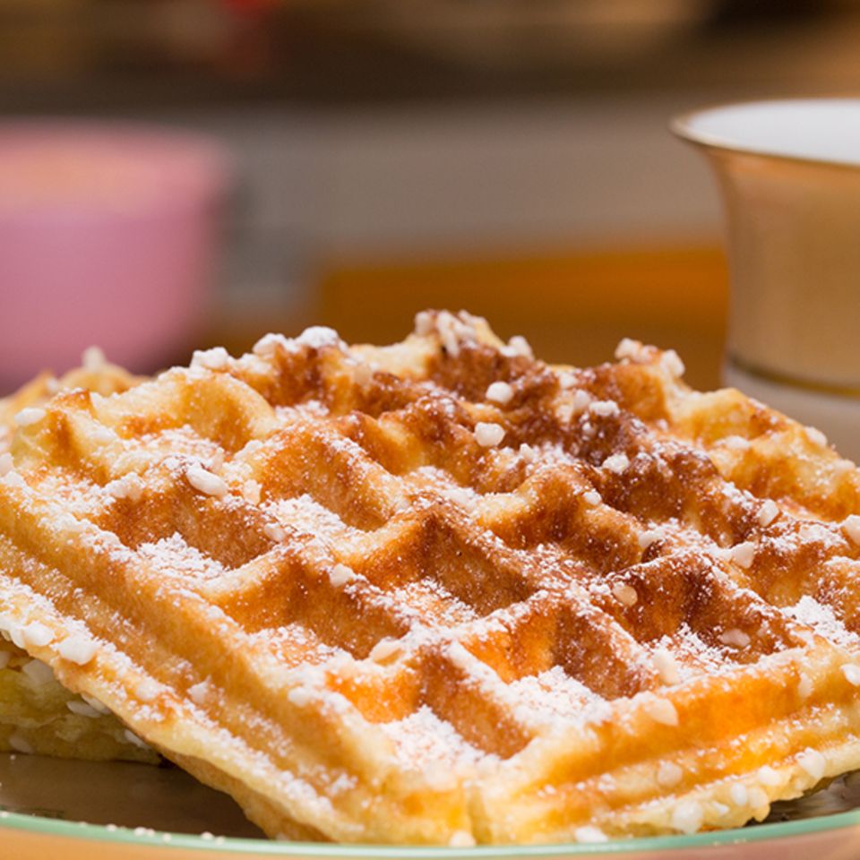 Belgische Waffeln mit Hagelzucker