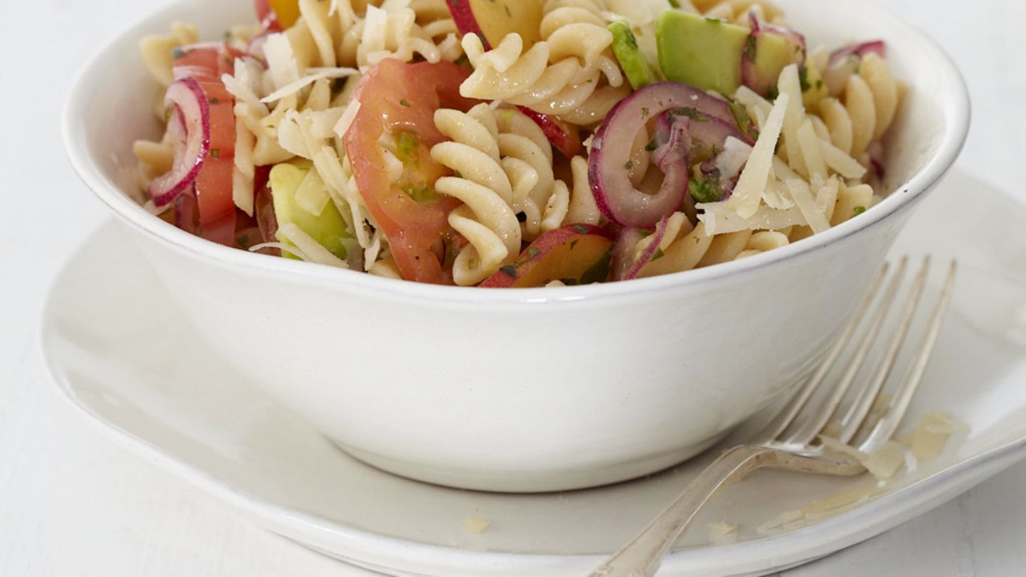 Pfirsich-Tomaten-Spiralen Rezept