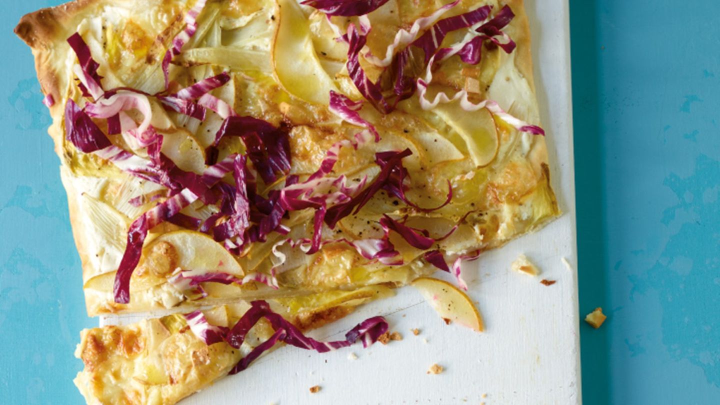 Winterlicher Flammkuchen Rezept