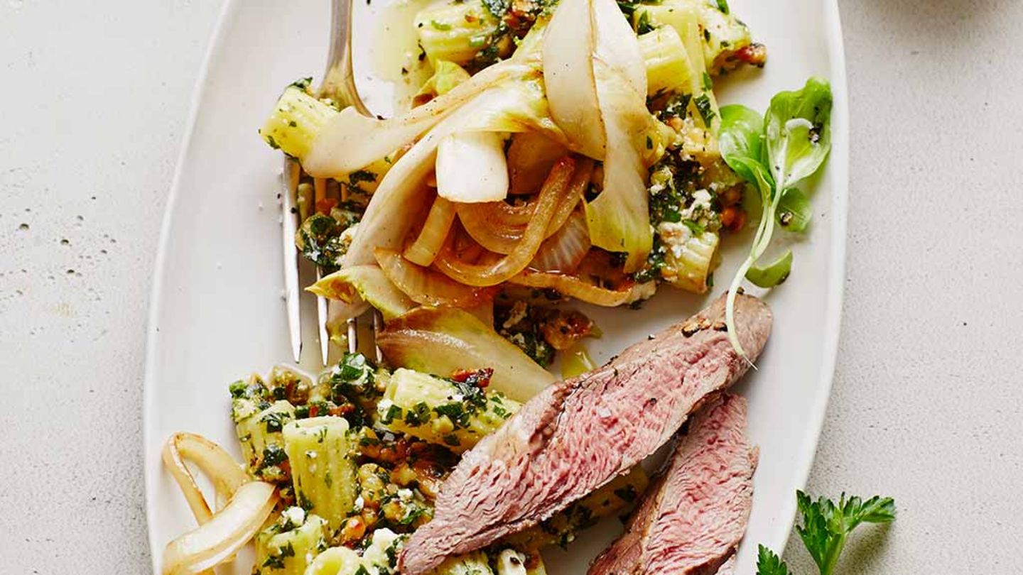 Tortiglioni mit Walnuss-Pesto Rezept