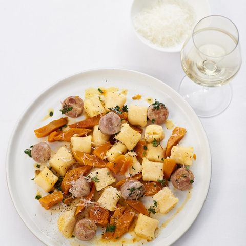 Gnocchi mit Kürbis und Salsiccia