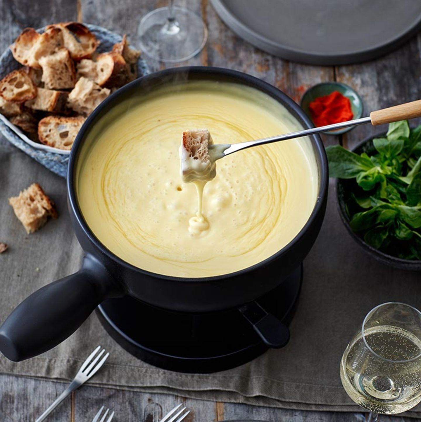 Schweizer Kasefondue Rezept Essen Und Trinken