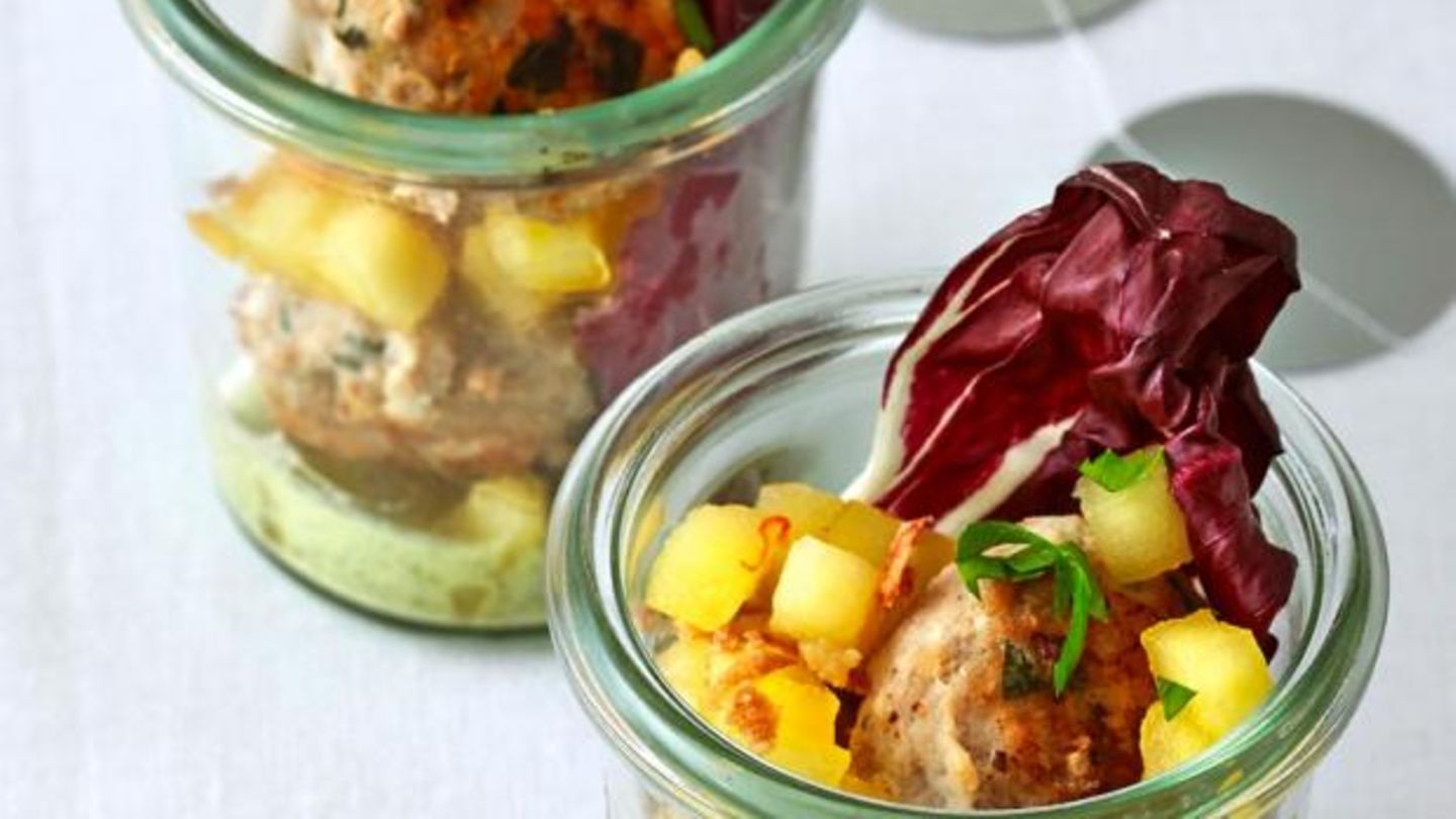 Kalbsfrikadellen mit Lauchcreme Rezept