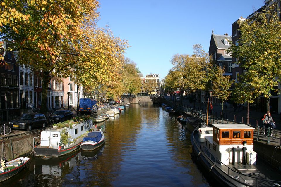 Typisch Amsterdam: Die vielen Kanäle wie hier die "Herengracht"