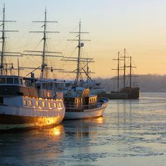 Abendstimmung im Hafen von Oslo