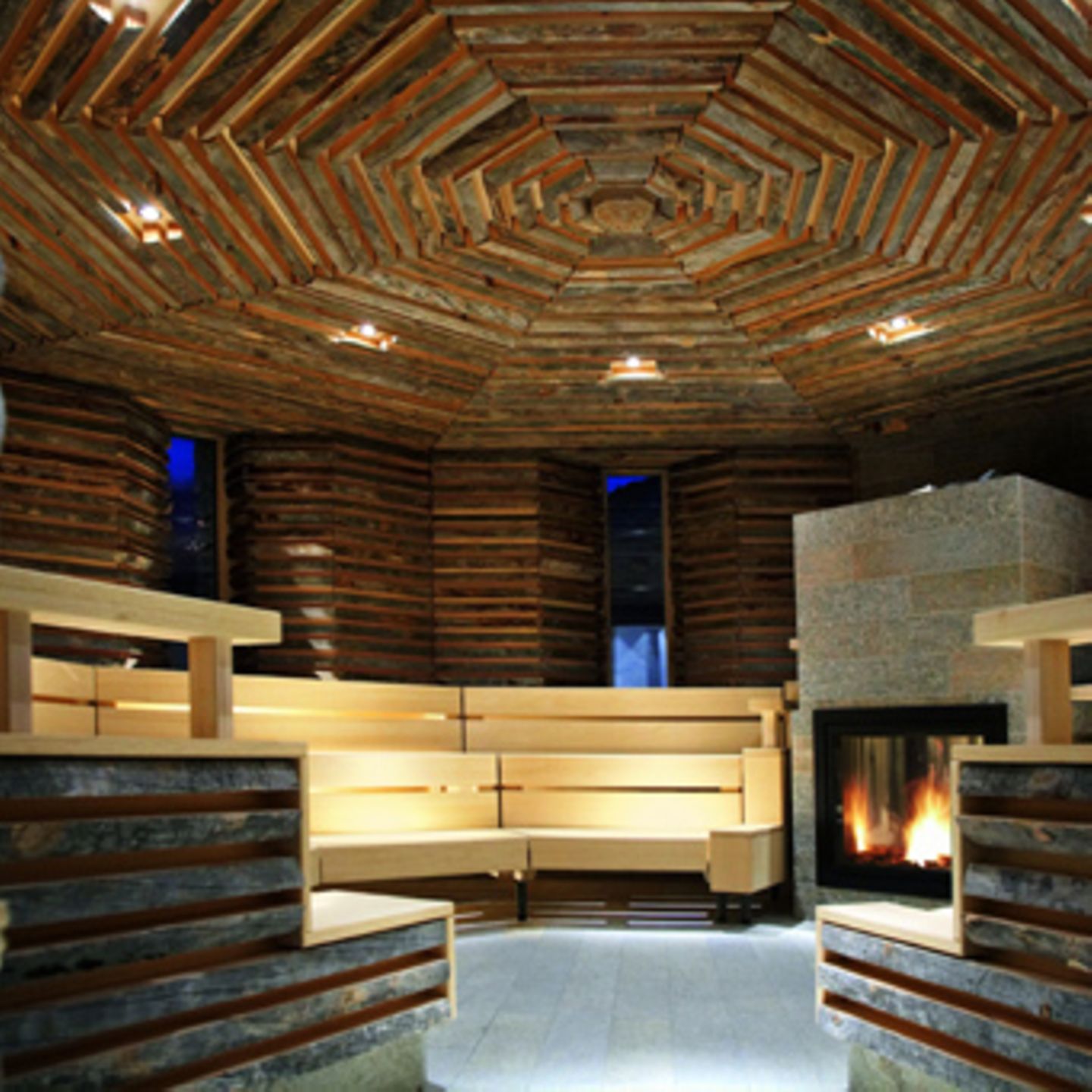 Sauna im Tschuggen Grand Hotel
