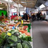 Beliebter Wochenmarkt in Hamburg