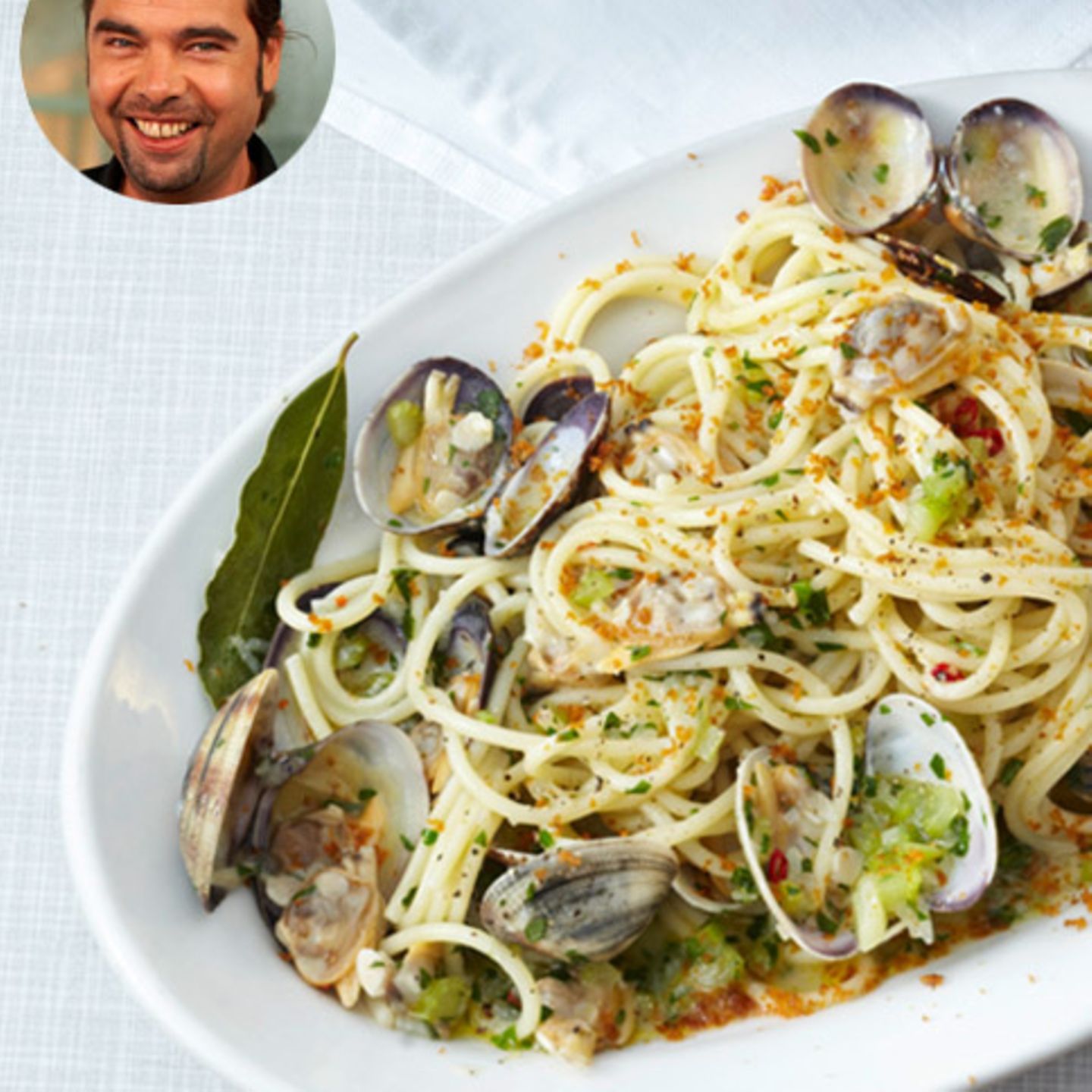 Spaghetti vongole mit Bottarga - [ESSEN UND TRINKEN]