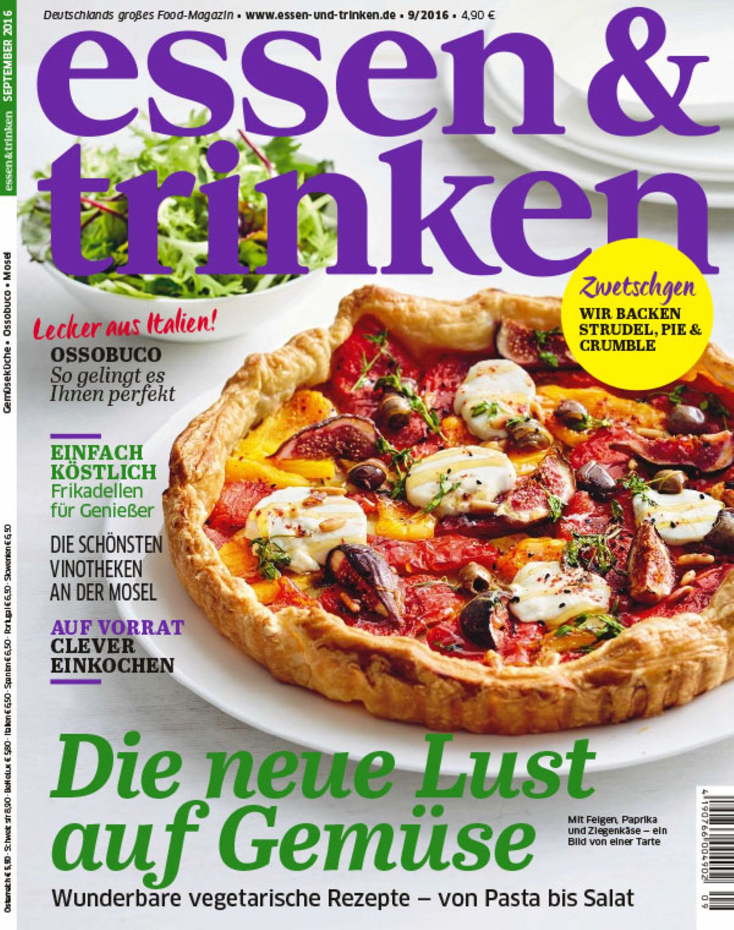 Heftvorschau essen&trinken Ausgabe 9/2016 [ESSEN UND TRINKEN]