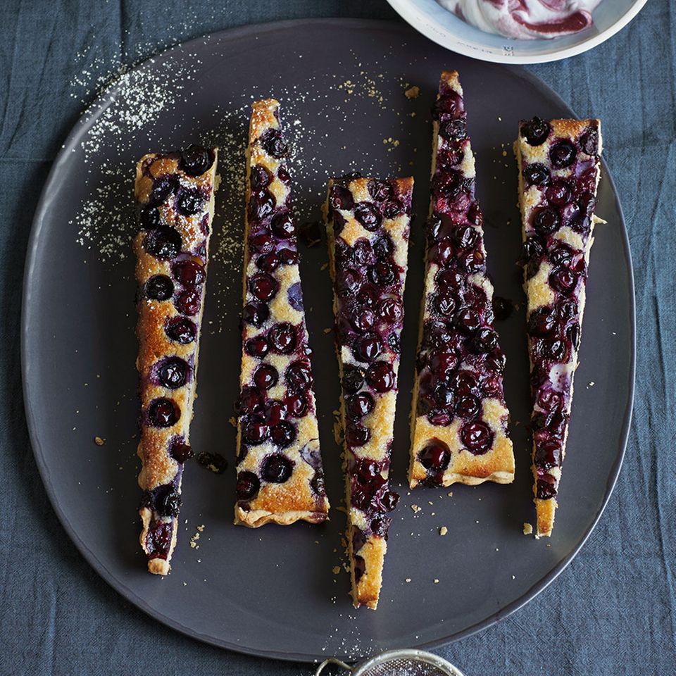 Torten und Kuchen mit Heidelbeeren