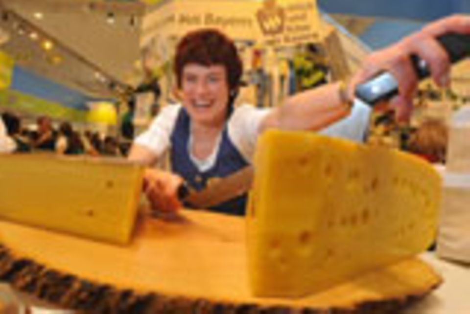 Käse aus Bayern in der Länderhalle.